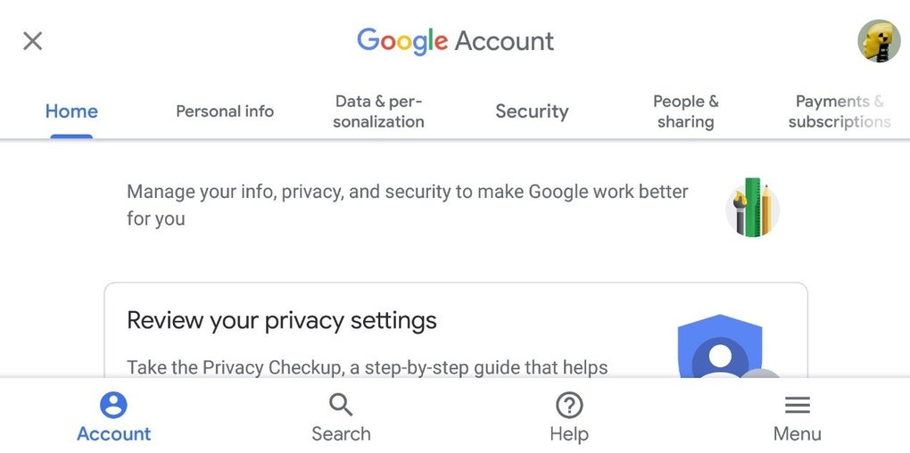 google manage accounts apk